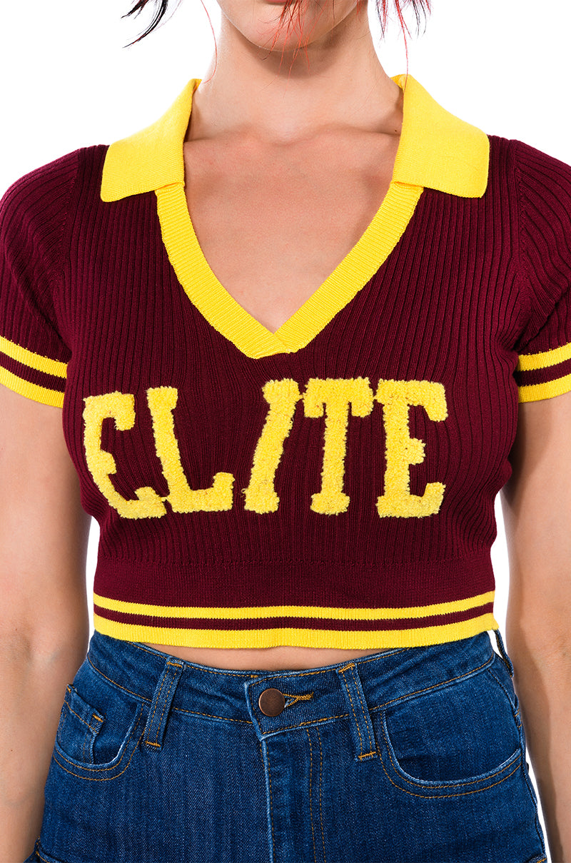 FIRE UP SHORT SLEEVE SWEATER