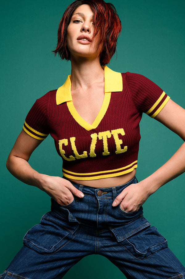 FIRE UP SHORT SLEEVE SWEATER