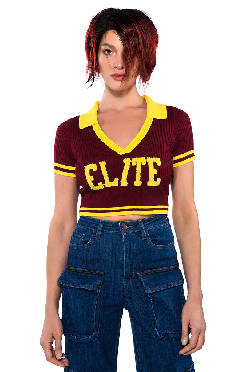FIRE UP SHORT SLEEVE SWEATER
