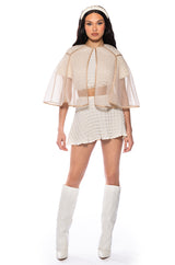 FIT FOR A QUEEN MESH CAPE