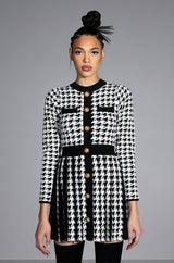 CATALINA KNIT FLARED SKIRT MINI DRESS