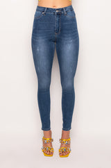 FLEX-FIT HIGH WAISTED SUPER STRETCHY SKINNY JEANS