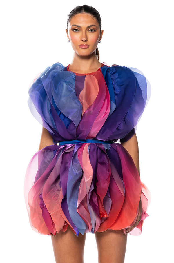 FLOAT LIKE A BUTTERFLY MINI FASHION DRESS