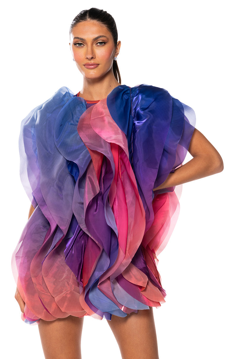 FLOAT LIKE A BUTTERFLY MINI FASHION DRESS