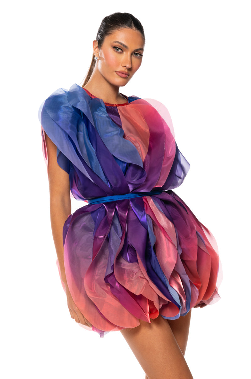 FLOAT LIKE A BUTTERFLY MINI FASHION DRESS