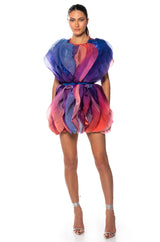 FLOAT LIKE A BUTTERFLY MINI FASHION DRESS