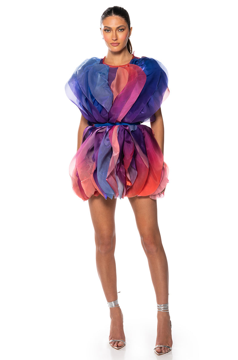 FLOAT LIKE A BUTTERFLY MINI FASHION DRESS