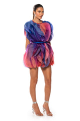 FLOAT LIKE A BUTTERFLY MINI FASHION DRESS