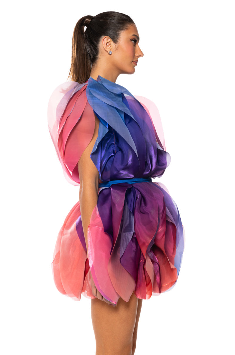 FLOAT LIKE A BUTTERFLY MINI FASHION DRESS