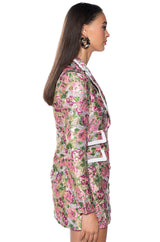 FLORAL DREAMS BROCADE SUIT DRESS