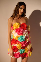 FLOWER POWER MINI DRESS
