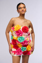FLOWER POWER MINI DRESS