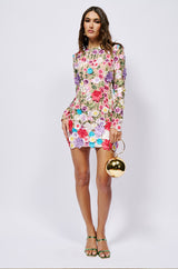 FLOWER POWER MINI DRESS