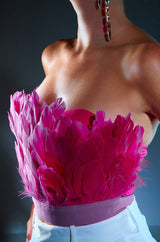 FLY AWAY FEATHER TUBE TOP