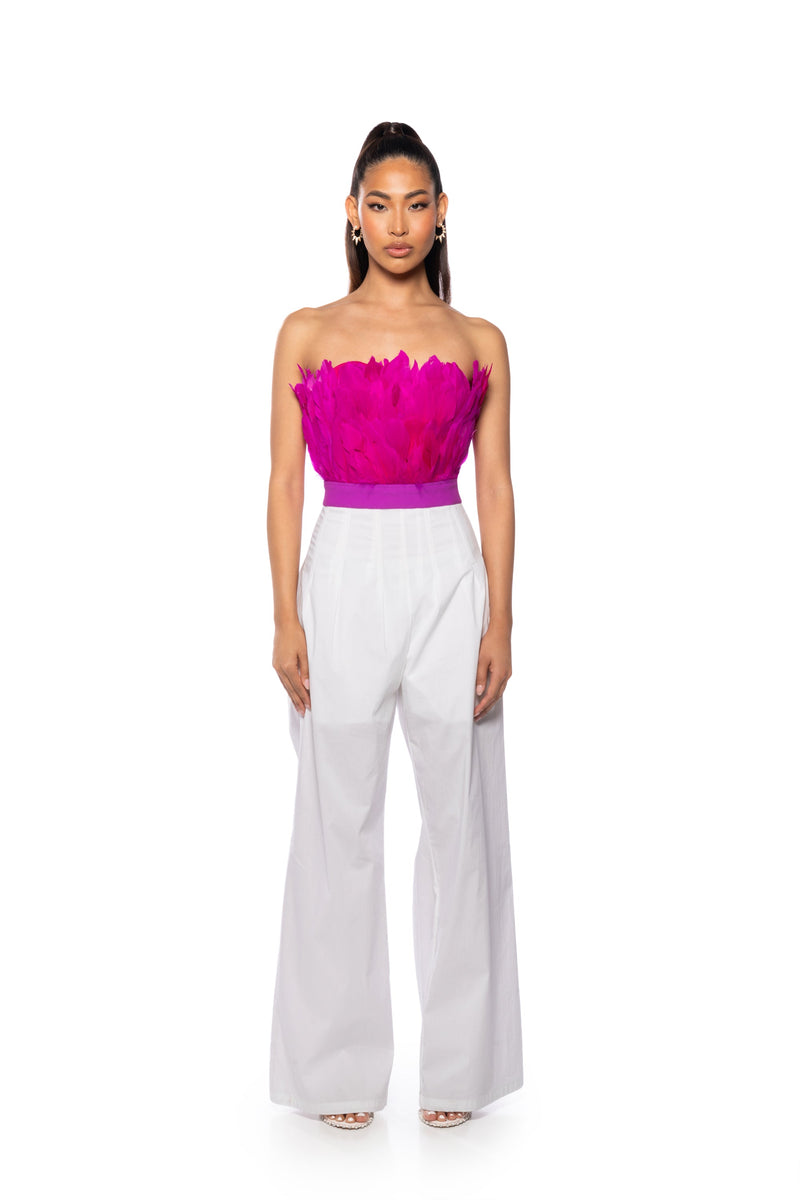 FLY AWAY FEATHER TUBE TOP