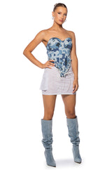 FOLLOW ME ADJUSTABLE DOUBLE MESH CARGO SKIRT