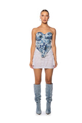 FOLLOW ME ADJUSTABLE DOUBLE MESH CARGO SKIRT