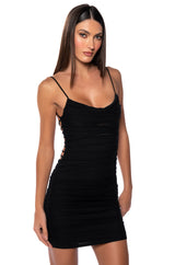 FOR EVERY NIGHT MESH MINI DRESS