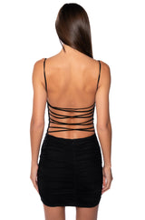 FOR EVERY NIGHT MESH MINI DRESS