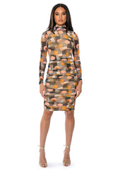 FOR ME YOU WILL PRINTED MIDI DRESS