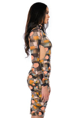 FOR ME YOU WILL PRINTED MIDI DRESS