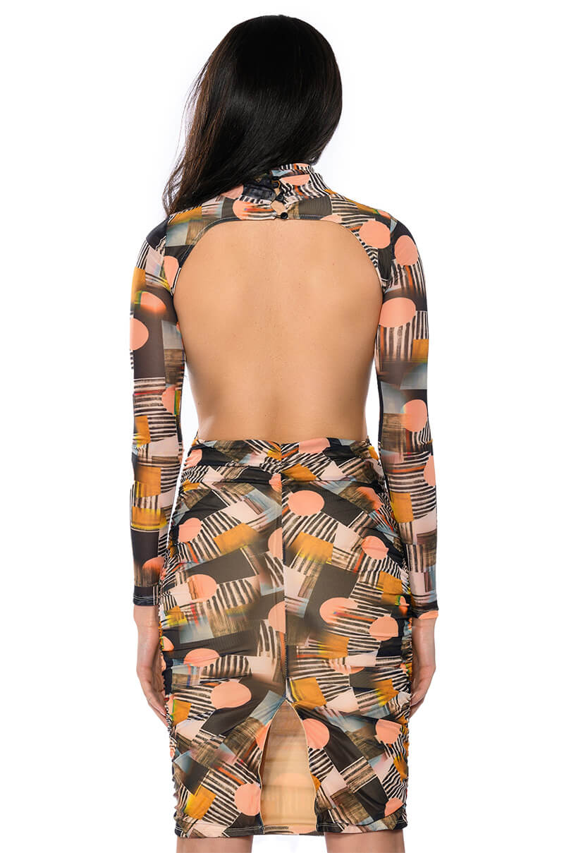 FOR ME YOU WILL PRINTED MIDI DRESS