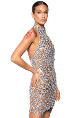 FOR THE LONG RUN EMBELLISHED MINI DRESS