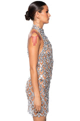 FOR THE LONG RUN EMBELLISHED MINI DRESS