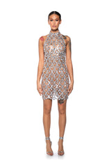 FOR THE LONG RUN EMBELLISHED MINI DRESS