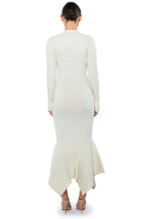 FORGET ME NOT LONG SLEEVE MOCK NECK MIDI DRESS