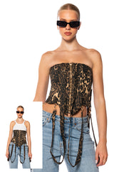 BAD BITCH CHEETAH CORSET