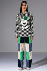 FUN TIMES CHECKERED TOP