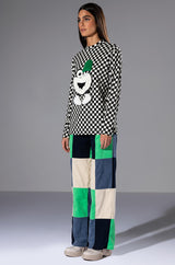 FUN TIMES CHECKERED TOP
