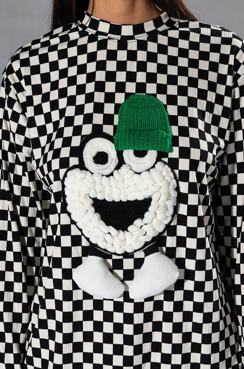 FUN TIMES CHECKERED TOP