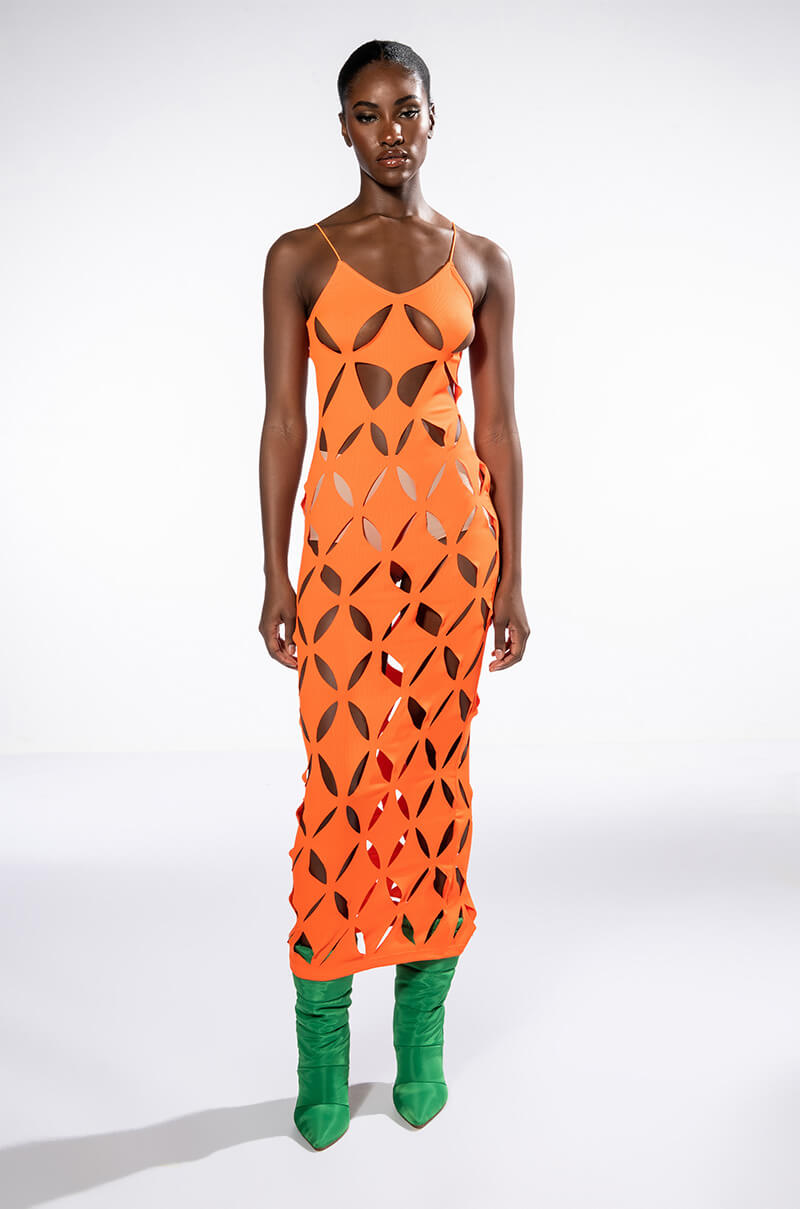 GAME TIME CUT OUT MAXI DRESS