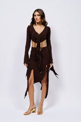 GEMMA RUFFLED LONG SLEEVE TOP