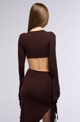 GEMMA RUFFLED LONG SLEEVE TOP
