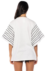 GENESIS GRAPHIC PRINT FASHION SLEEVE T SHIRT