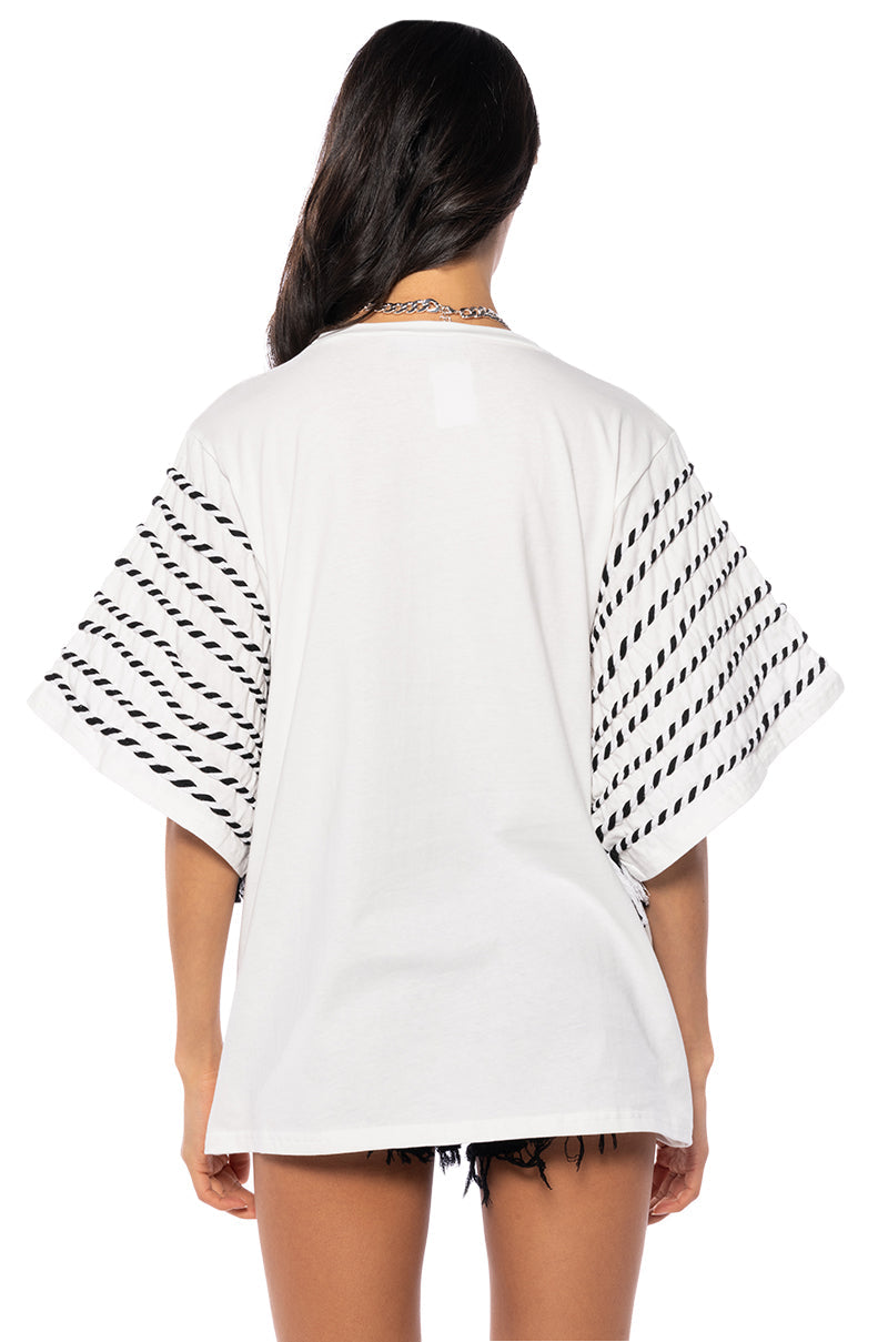 GENESIS GRAPHIC PRINT FASHION SLEEVE T SHIRT