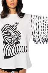 GENESIS GRAPHIC PRINT FASHION SLEEVE T SHIRT