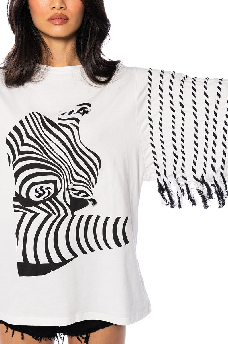 GENESIS GRAPHIC PRINT FASHION SLEEVE T SHIRT