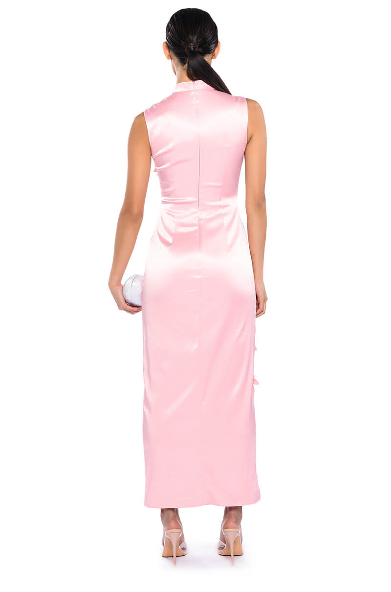 GENEVIEVE FLORAL MAXI DRESS WITH SLIT