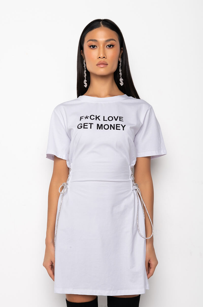GET MONEY GRAPHIC T SHIRT DRESS