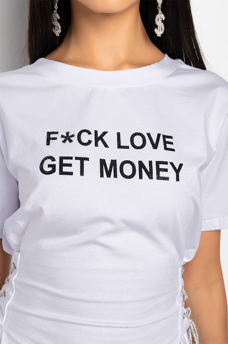 GET MONEY GRAPHIC T SHIRT DRESS