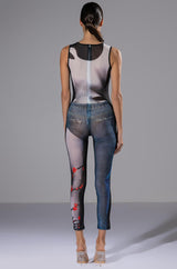 GHOSTING YOU SLEEVELESS CATSUIT
