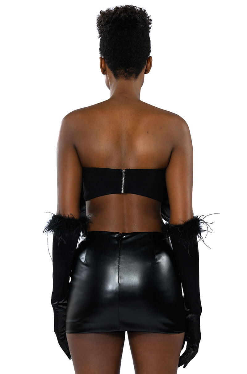 GIFT FOR YOU TUBE TOP AND GLOVES SET