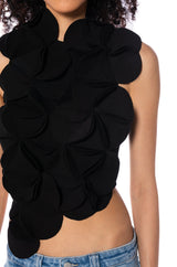 GIGI APPLIQUE SLEEVELESS BLOUSE