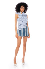 GIGI APPLIQUE SLEEVELESS BLOUSE