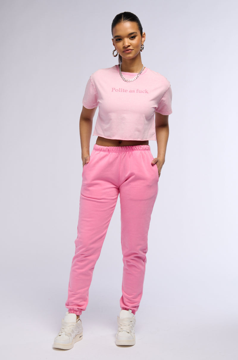 GIRLS NEED LOVE TOO LOW RISE JOGGER IN PINK