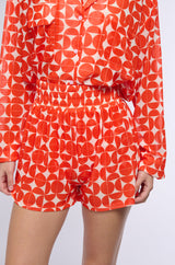 GIVE ME MONEY HONEY PRINTED MESH MINI SHORT